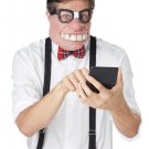 Geeked Out Half Face Eye Mask Goofy Nerd Dumb Dumber Buck Tooth Caricature