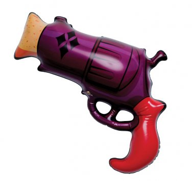 Licensed Batman DC Comics Jumbo Inflatable Gun Harley Quinn Pistol Costume Prop