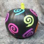 Cute Whimsical Spookadelic Decorative Pumpkin Colorful Swirls Halloween Themed Decor NEW