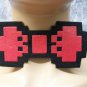 Pixel - 8 Bow Neck Tie Choker Cartoon Animated Bit Computer Tech Wizard Video Gamer Pixelated Nerd