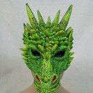 Green Dragon Mask Ancient Hydra Legend Myth Serpentine Creature Maleficent Beast