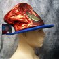 Marvel Comic Spiderman Top Hat Metallic Red & Blue Avenger Spider Man