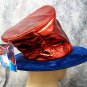 Marvel Comic Spiderman Top Hat Metallic Red & Blue Avenger Spider Man