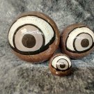 Set of 3 Creepy Eyeball Orbs Eye Balls Halloween Prop Doctor Haunted House Decor Set of 3 Creepy Eyeball Orbs Eye Balls Halloween Prop Doctor Haunted House Decor