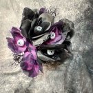 Fake Purple & Black Rose Eyeball Bush Spiders Corpse Bouquet Gothic Costume Halloween Decor Crafts Fake Purple & Black Rose Eyeball Bush Spiders Corpse Bouquet Gothic Costume Halloween Decor Crafts