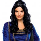 Black Renaissance Girl Wig Damsel Maid Lady Maiden Peasant Goddess Persephone
