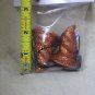 Small Twisted Spiral Orange Glitter Horns Pan Minotaur Goat Fantasy Mythical Imp