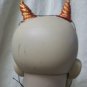 Small Twisted Spiral Orange Glitter Horns Pan Minotaur Goat Fantasy Mythical Imp