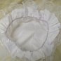 White Mop Cap Mob Hat Colonial Maid Granny Betsy Ross Rag Doll Peasant Bonnet Victorian Pilgrim