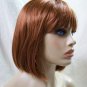 Auburn Cindy Lace Cap Wig Bob w/ Bangs Roaring 20's Flapper Cosplay Bookworm NEW