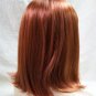 Auburn Jeanie Wig with Bangs Flip Ends Cosplay Bookworm Peggy Sue Ginger Preppy