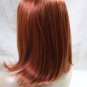 Auburn Jeanie Wig with Bangs Flip Ends Cosplay Bookworm Peggy Sue Ginger Preppy
