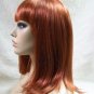 Auburn Jeanie Wig with Bangs Flip Ends Cosplay Bookworm Peggy Sue Ginger Preppy