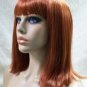Auburn Jeanie Wig with Bangs Flip Ends Cosplay Bookworm Peggy Sue Ginger Preppy