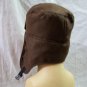 Brown Trapper Hat w/ Flaps Elmer Fudd Mountain Man Hunter Miner Eskimo Trader Aviator