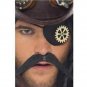 Black Steampunk Eyepatch Printed Cog Industrial Gear Pirate Swashbuckler Fantasy