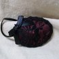 Fancy Burgundy Black Lace Pirate Eyepatch Swashbuckler Victorian Sea Queen Mate