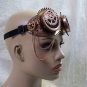 Funky Bronze Steampunk Goggles Cogs Spikes Chain Adventurer Flashy Aviator Eyes
