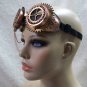 Funky Bronze Steampunk Goggles Cogs Spikes Chain Adventurer Flashy Aviator Eyes