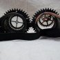 Funky Bronze Steampunk Goggles Cogs Spikes Chain Adventurer Flashy Aviator Eyes