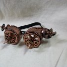 Funky Bronze Steampunk Goggles Spiked Cogs Gears Adventurer Spikes Mad Scientist