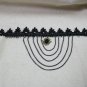 Gothic Black Crochet Choker Chains Medallion Pendant Victorian Steampunk Madame