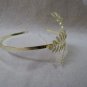 Gold Laurel Leaf Spray Bunch Headband Adam Eve Roman Greek God Grecian Goddess