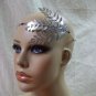 Silver Laurel Leaf Spray Bunch Headband Adam Eve Roman Greek God Grecian Goddess