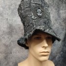 Tattered Crumpled Gravedigger Skull Top Hat Caretaker Undertaker Ghostly Soul