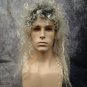 Bleached Blonde Dark Roots Hard Rocker Wig 80s Heavy Metal Dee Vince 90s Grunge