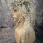 Bleached Blonde Dark Roots Hard Rocker Wig 80s Heavy Metal Dee Vince 90s Grunge