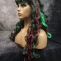 Blood Drip Monster Wig Wicked Witch Sorceress She Hulk Swamp Thing Mermaid Siren