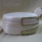 Fancy White Sultan Costume Hat Headpiece Desert Sheik Persian Arabian Royal NEW