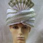 Fancy White Sultan Costume Hat Headpiece Desert Sheik Persian Arabian Royal NEW