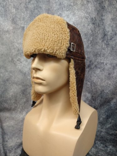 Flying Pilot Hat w/ Flaps Elmer Fudd Mountain Man Hunter Miner Aviator Trapper WWI Steampunk Earhart