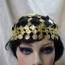 Desert Princess Coin Costume Headpiece Egyptian Bellydancer Gypsy Fortuneteller