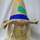Tattered Scarecrow Hat Raffia Hair Hillbilly Farm Crop Decoy Harvest Fall Decor Tattered Scarecrow Hat Raffia Hair Hillbilly Farm Crop Decoy Harvest Fall Decor