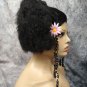 Polynesian Wig Pink Daisy Hippie afro 60s Woodstock Disco Island Gal FlowerChild