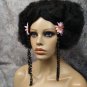 Polynesian Wig Pink Daisy Hippie afro 60s Woodstock Disco Island Gal FlowerChild
