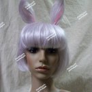 Bunny Wig w/ Ears Alice in Wonderland Rabbit Page Hare Judy Hopps Babs Lola Bugs Easter