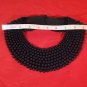 Black beaded collar