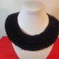 Black beaded collar