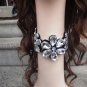 rhinestones flower collar