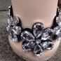 rhinestones flower collar