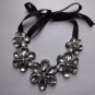 rhinestones flower collar