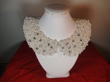 pearl and beaded collar