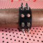 spikes double roll bracelet