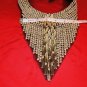 golden beading collar