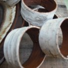 50 Birch bark napkin rings for nature, woodland, rustic wedding