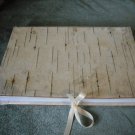 WHITE BIRCH BARK HANDMADE JOURNAL -PHOTO ALBUM - WOOD BOOK
